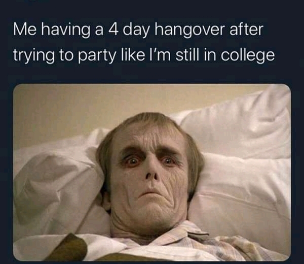 A hangover from hell - meme
