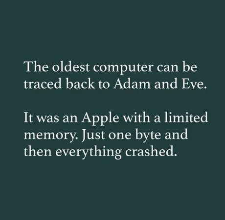 The first Apple device - meme