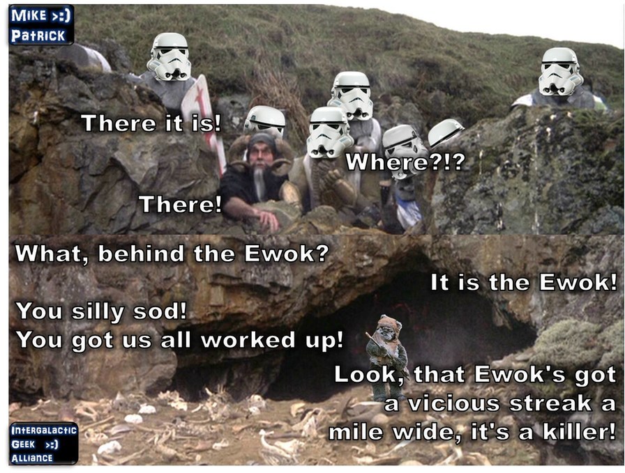 If Monty Python mixed with Star Wars - meme