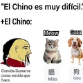 El chino es muy dificil