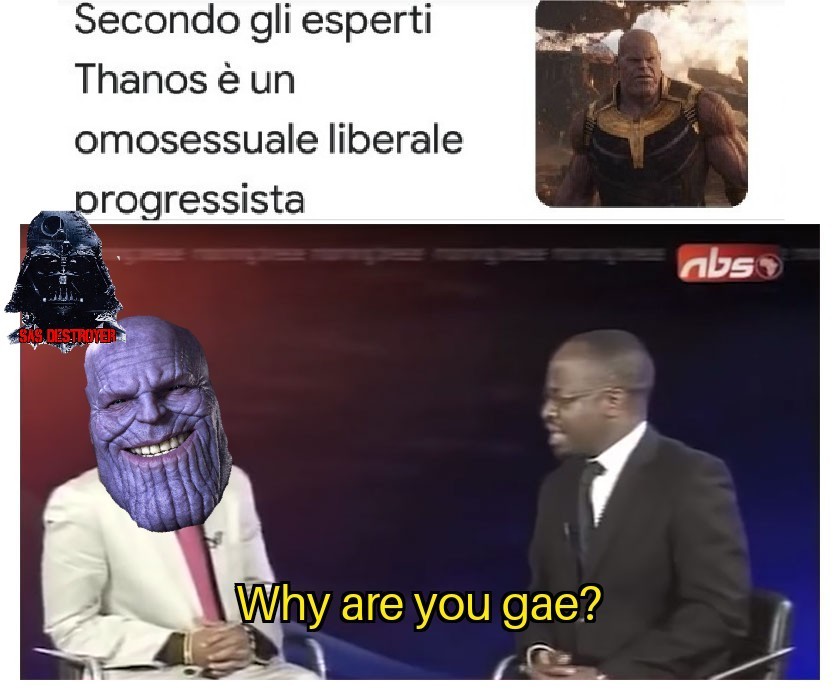 Lmao Thanos Gae Lmao Lol - meme