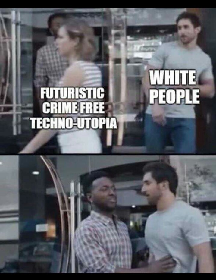 This is about Demolition Man, not racism. - meme