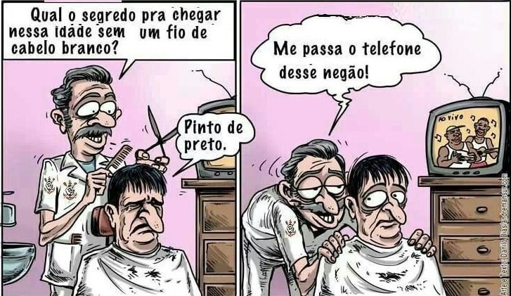 Pinto de preto - meme