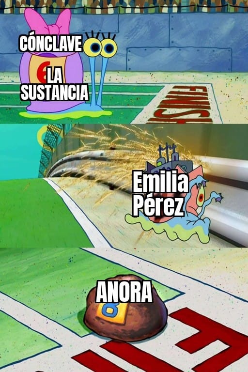 Meme de Emilia Perez perdiendo los Oscars