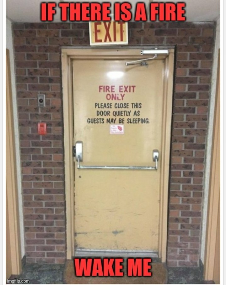 Some fire exit - meme
