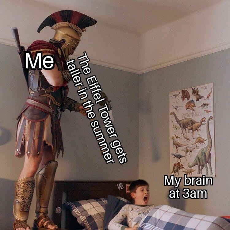 Metal expands when hot - meme