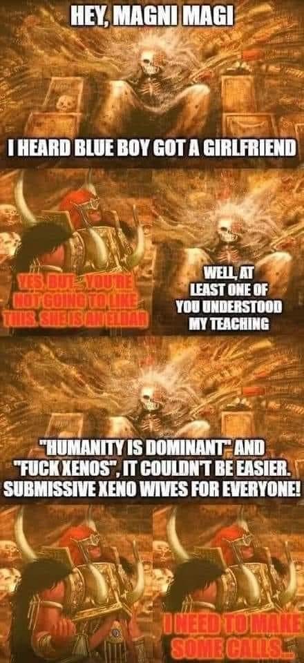 Fuck the xenos, literally - meme