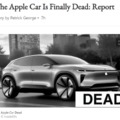 Apple car project is dead