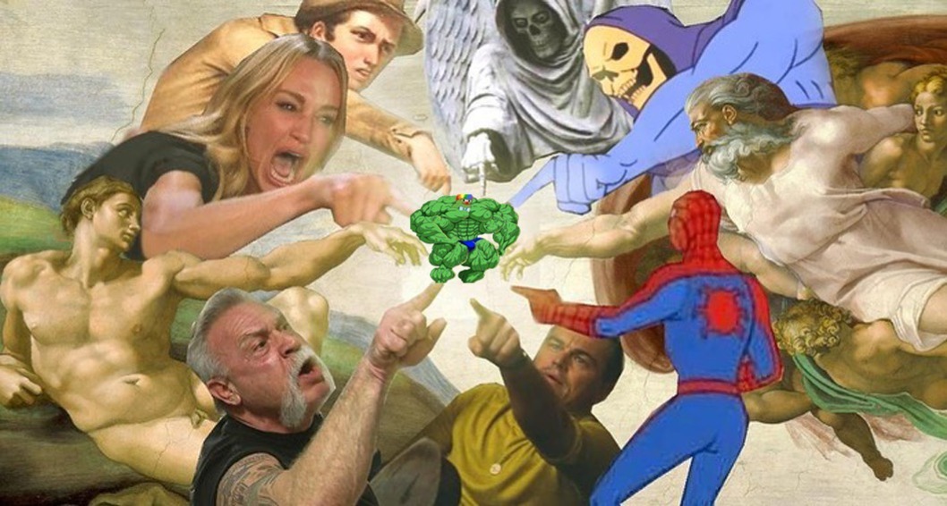 Celbrities blaming CHONK, the king of memes