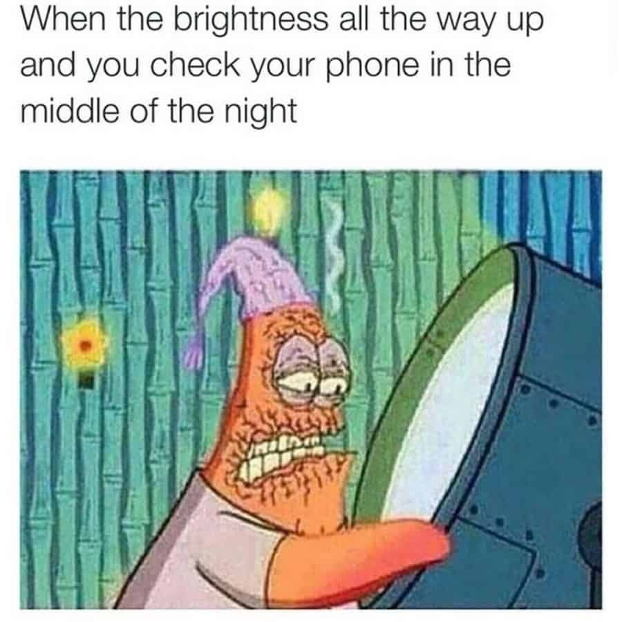 Phone brightness - meme
