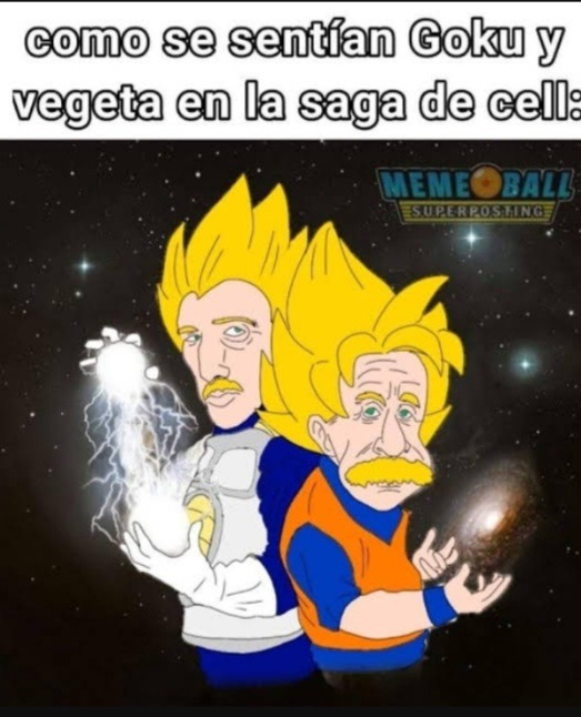 Goku y Vegeta - meme
