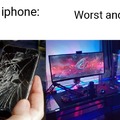 This is not technically true but the point is that iPhone sucks and android is better