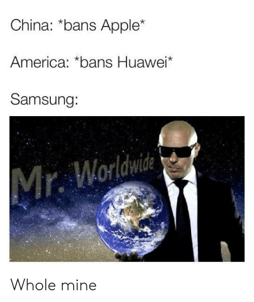 Mr. Worldwide Samsung - meme
