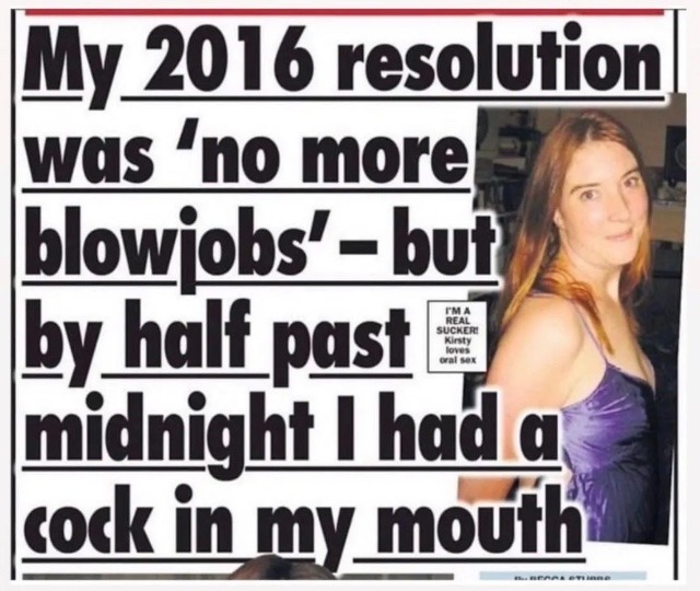 resolutions are hard just like my cock - meme