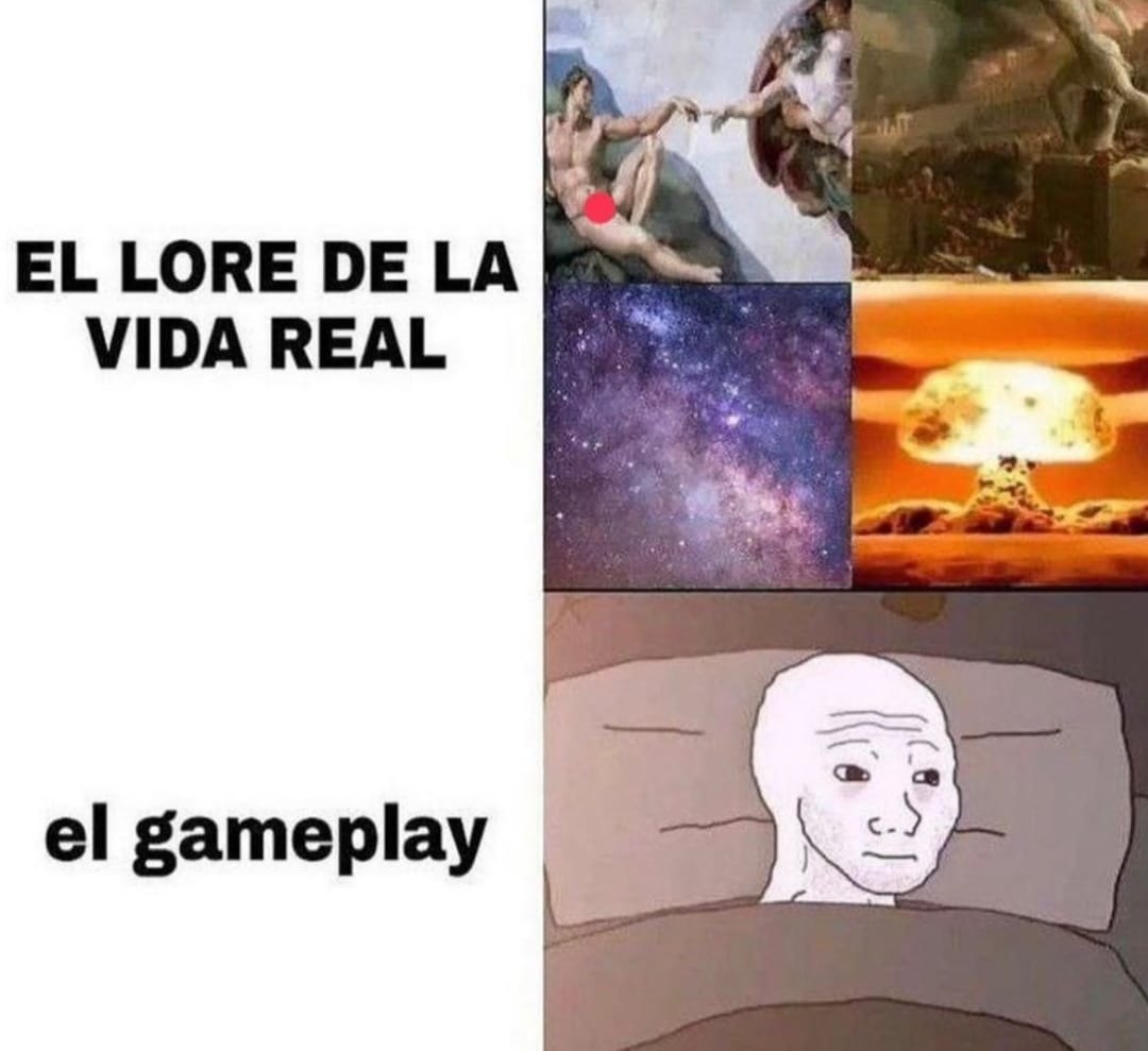 Gameplay vs lore - meme