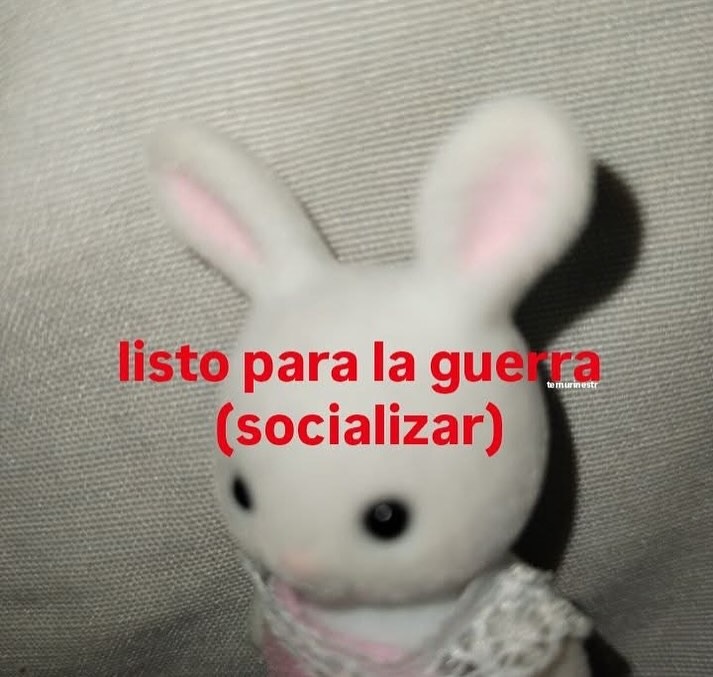 listo para la guerra (socializar) - meme
