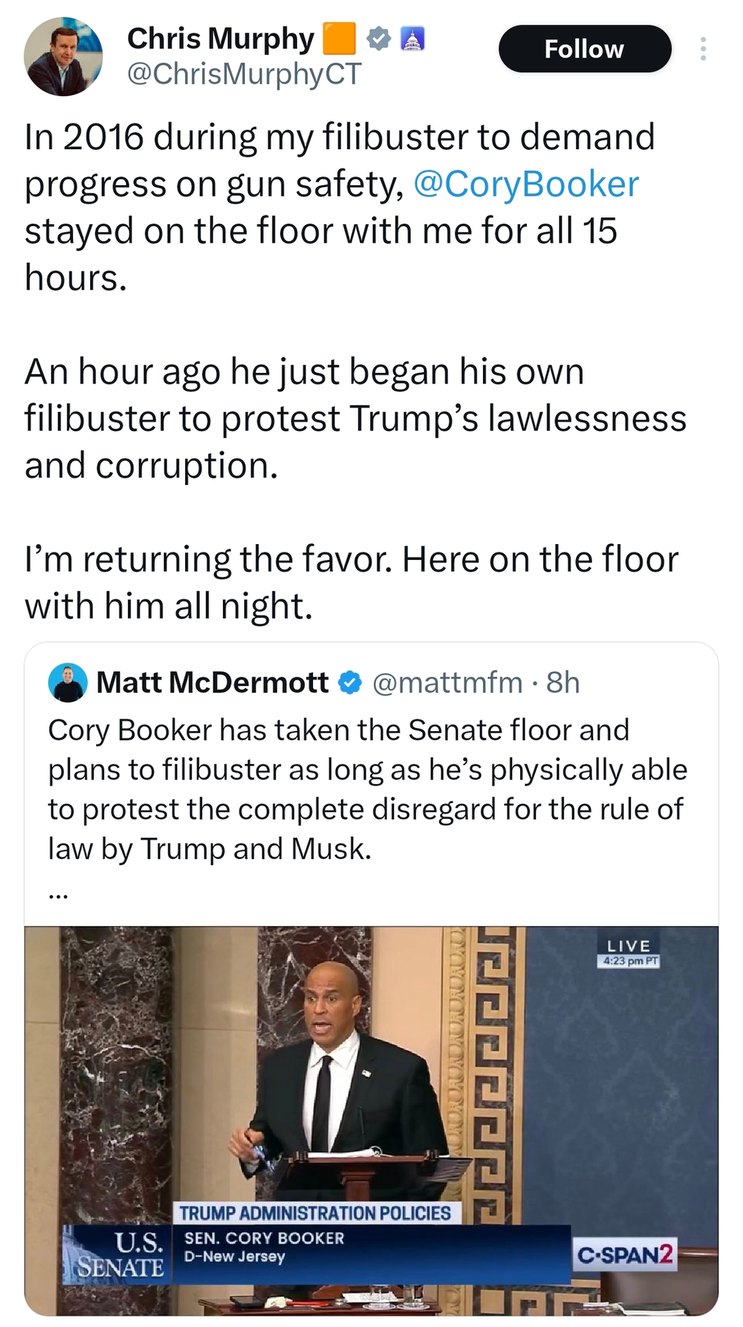 Bro really said 'filibuster all night' like it's a sleepover - meme