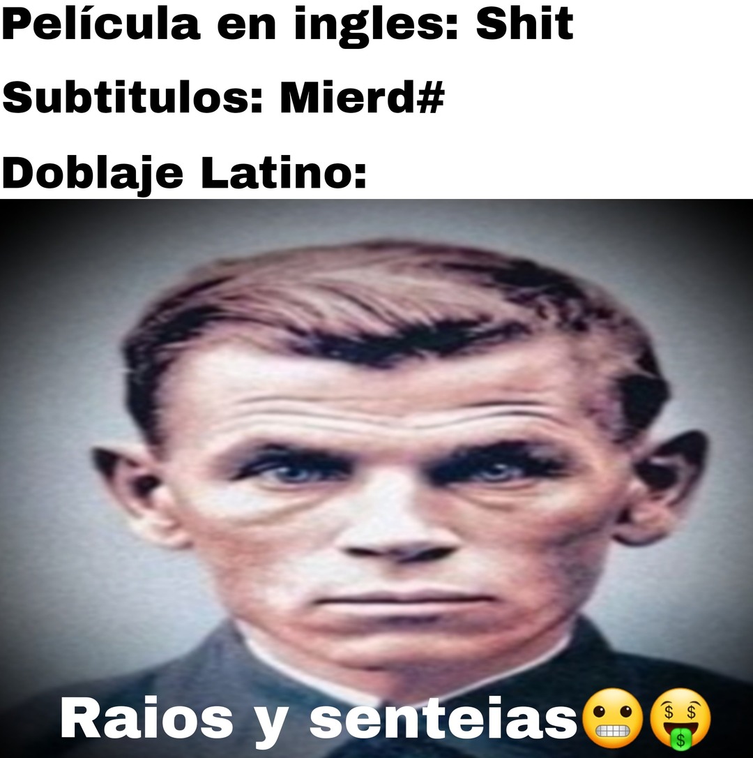 Raios y senteias - meme