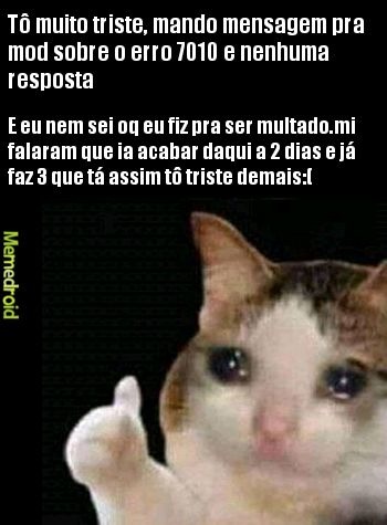 Tô triste:( - meme