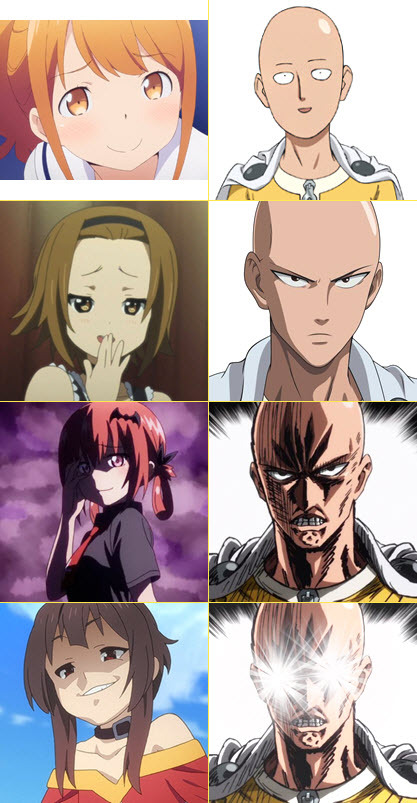 Smug Saitama, Smug Anime Face