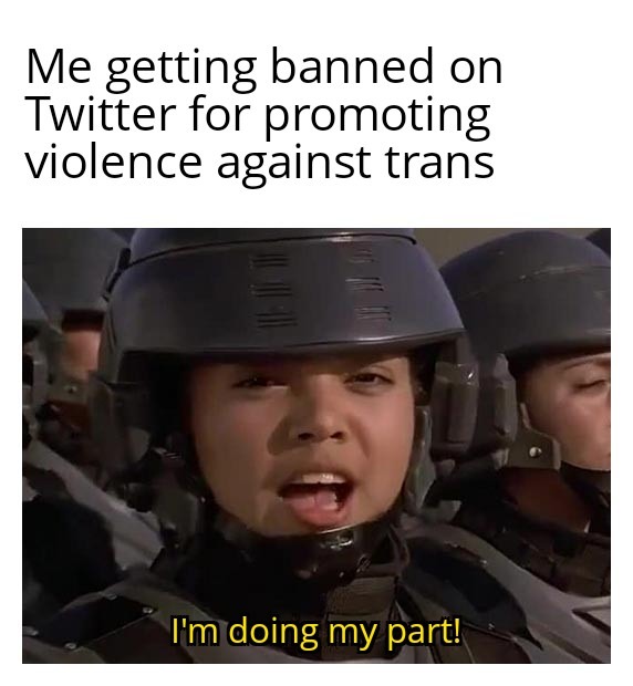 Trans bad - meme