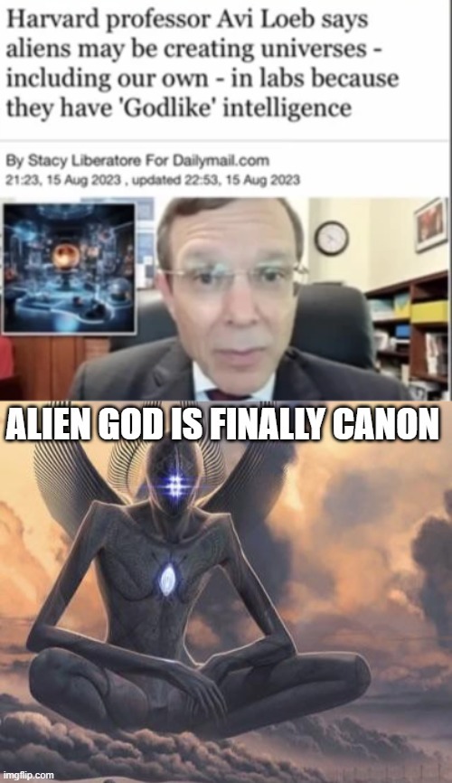 Alien god is finally canon - meme