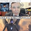 Alien god is finally canon