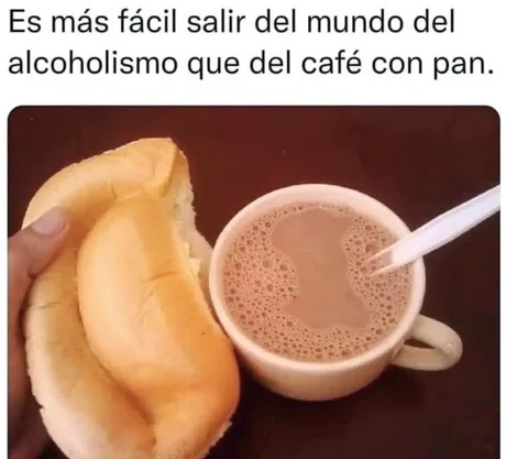 Cafe con pan - meme