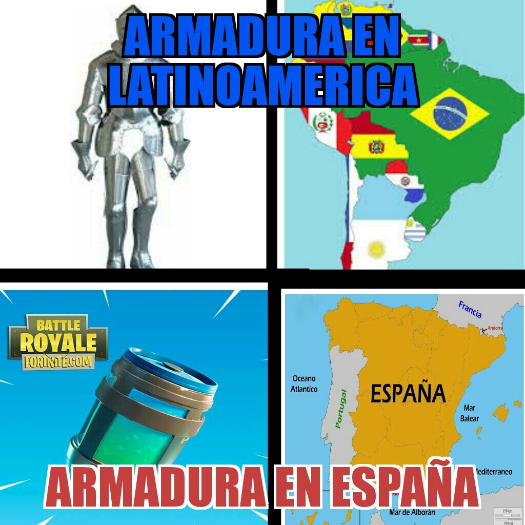 ARMADURAS EN LOS PAISES HISPANO HABLANTE - meme