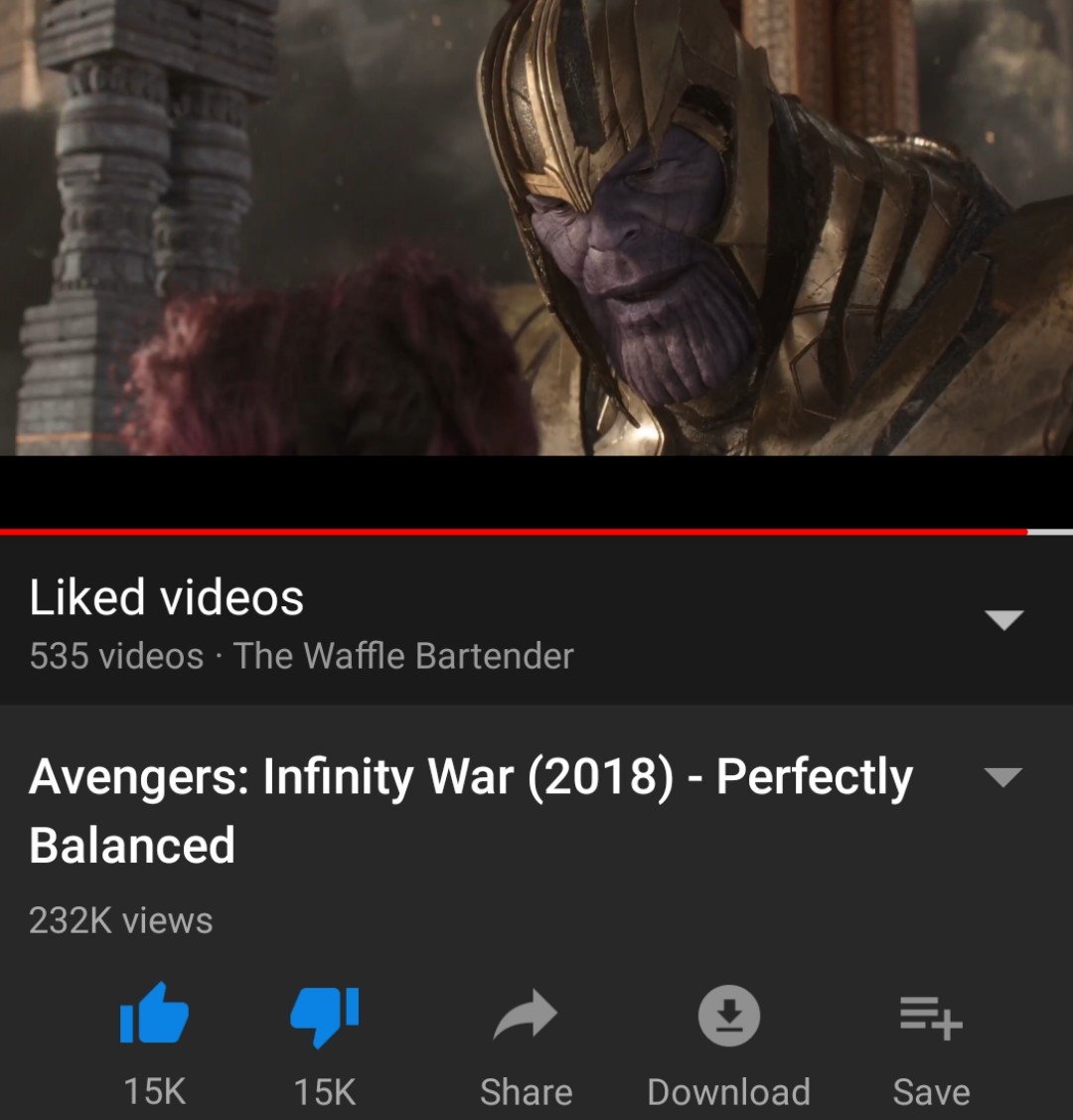 Perfectly balanced 1 like 1 dislike - meme