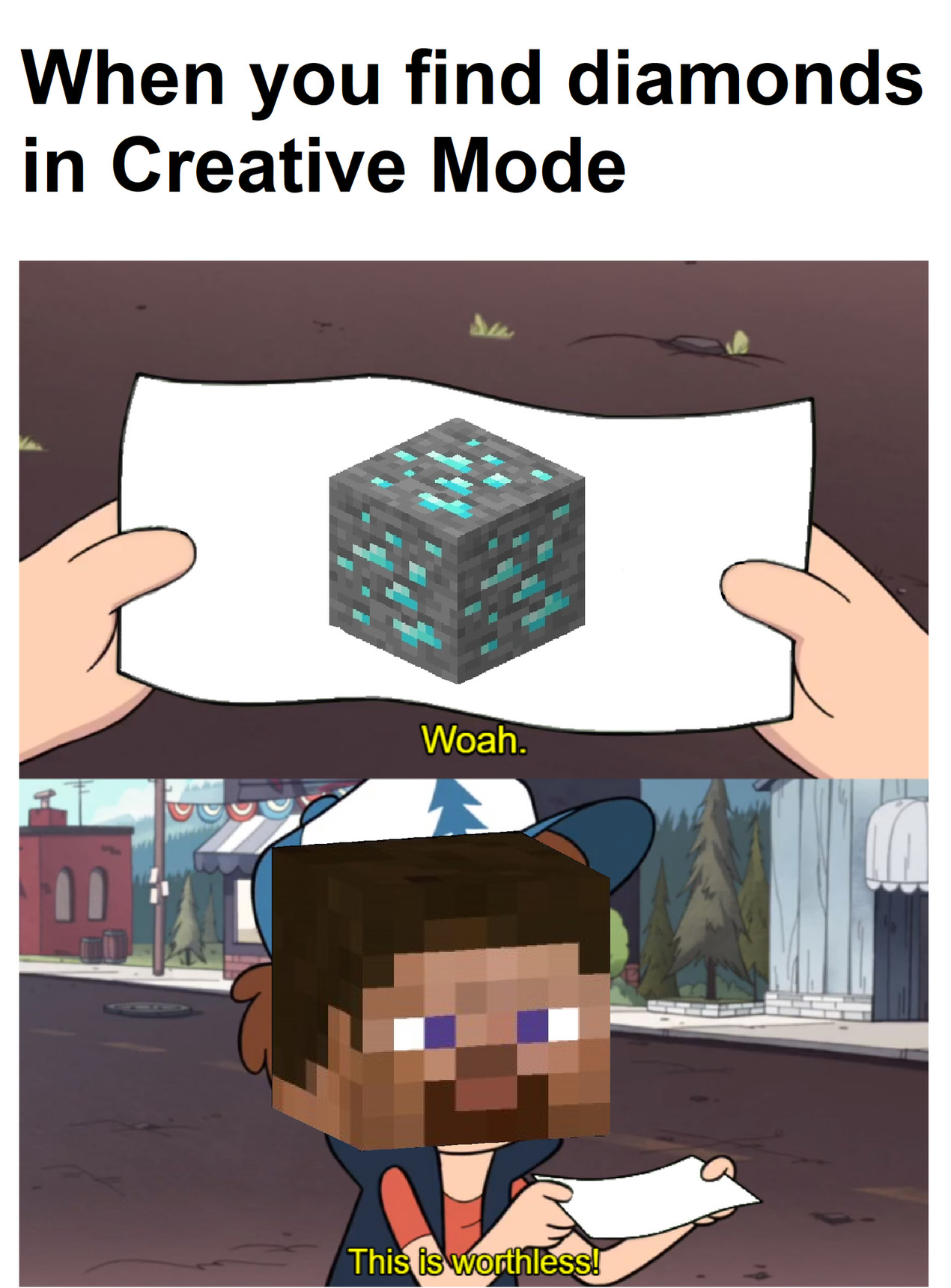 It is worthless in creative - meme