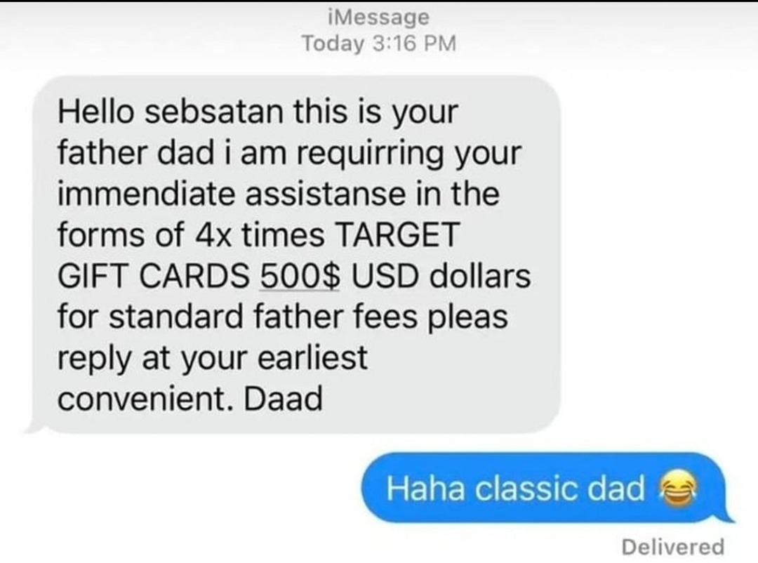 Standard father fee - meme