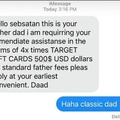 Standard father fee