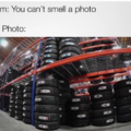 the smell of tires