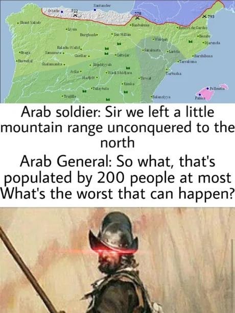 Arab general leaves one mountain unconquered, regrets it forever - meme