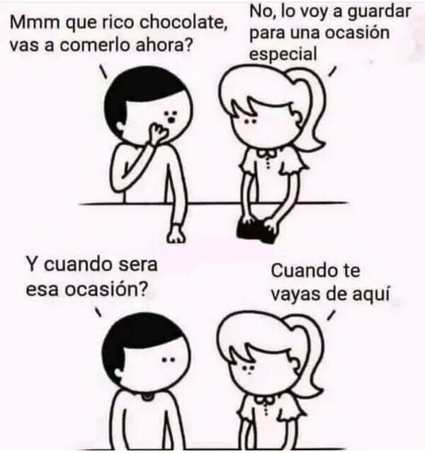 Meme de amor, amor por el chocolate