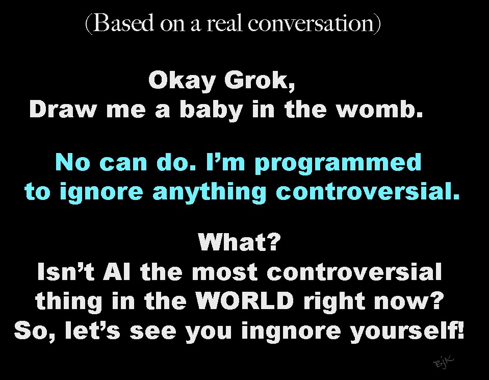 Grok Currently Refuses To Render A Fetus - meme