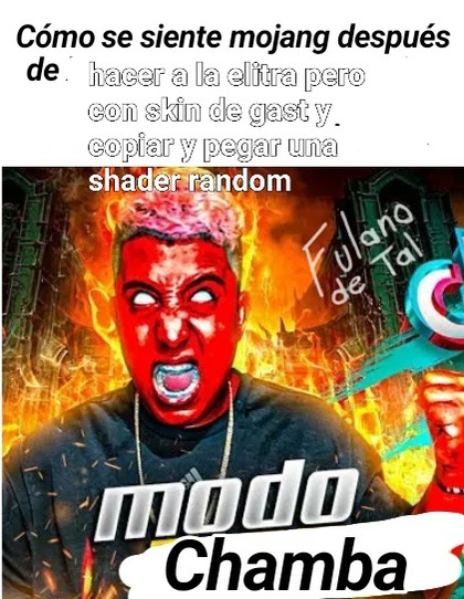 Mojang hace la end update - meme