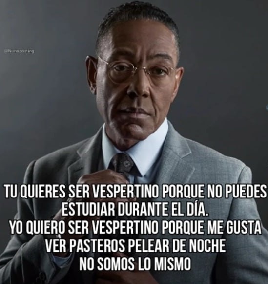 No estudio de día, estudio de noche por las peleas de pasteleros - meme