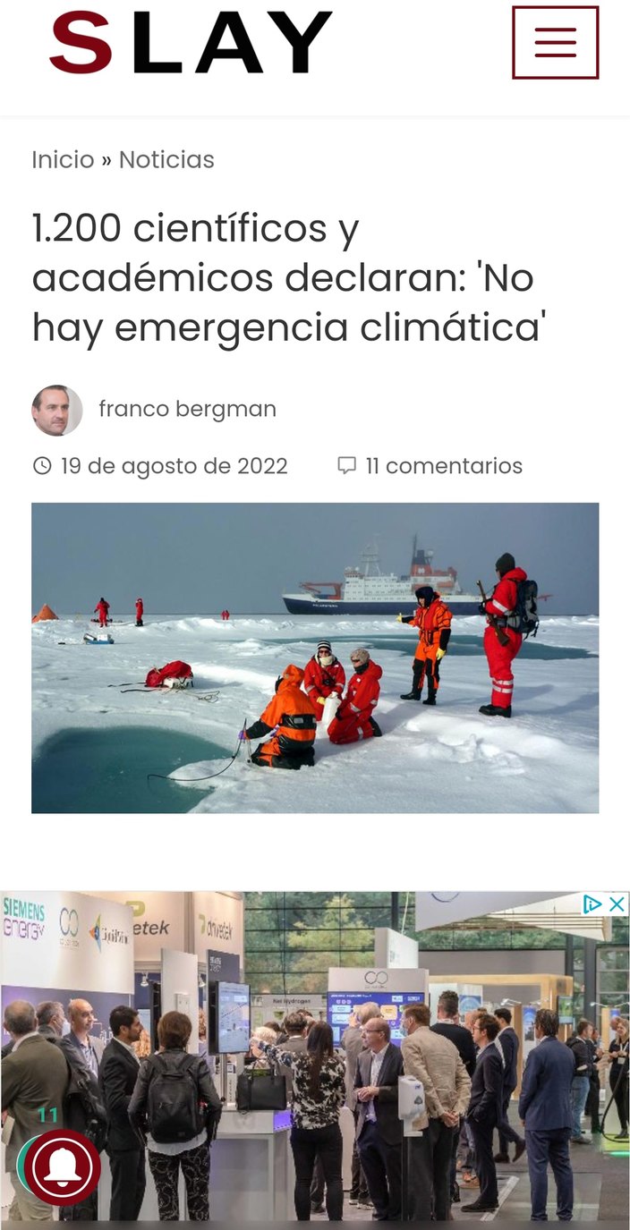 Para lo amantes del cambio climático. - meme