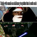 Original, la plantilla navideña es sacada de  @starwarsmemes en twittee