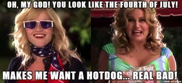 hotdogs for everyone on fourth of july - meme