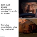 Semi truck drivers