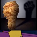 The shadow of a Kentucky Fried Chicken