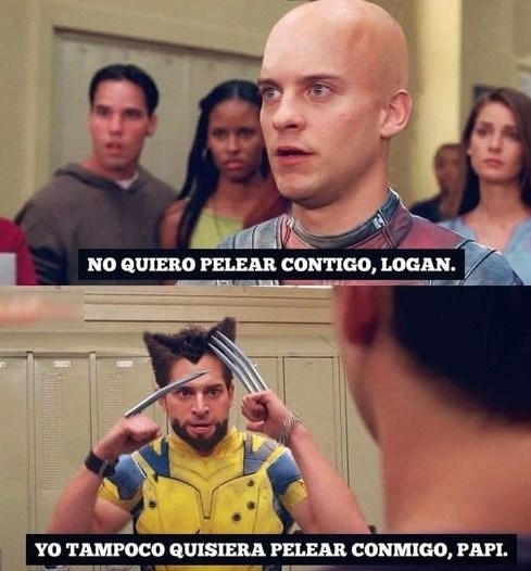 Escena de Deadpool y Wolverine - meme