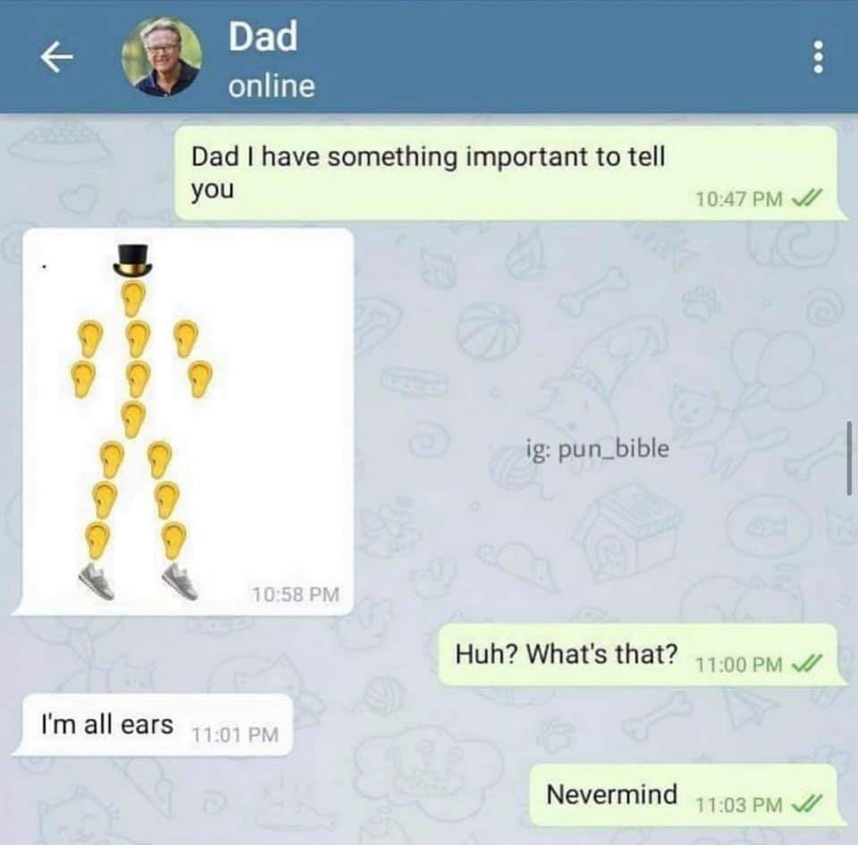 Dad jokes, get me Everytime - meme