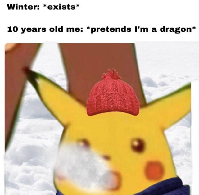 Pikachu dragon - meme
