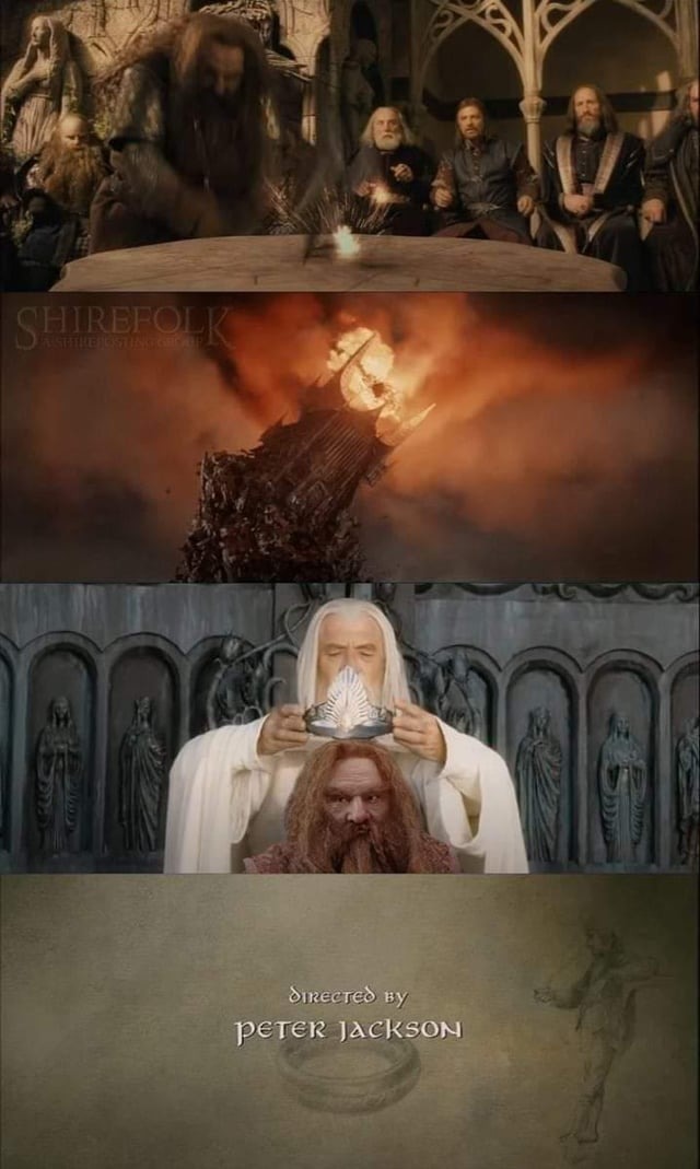 Hail the king Gimli - meme