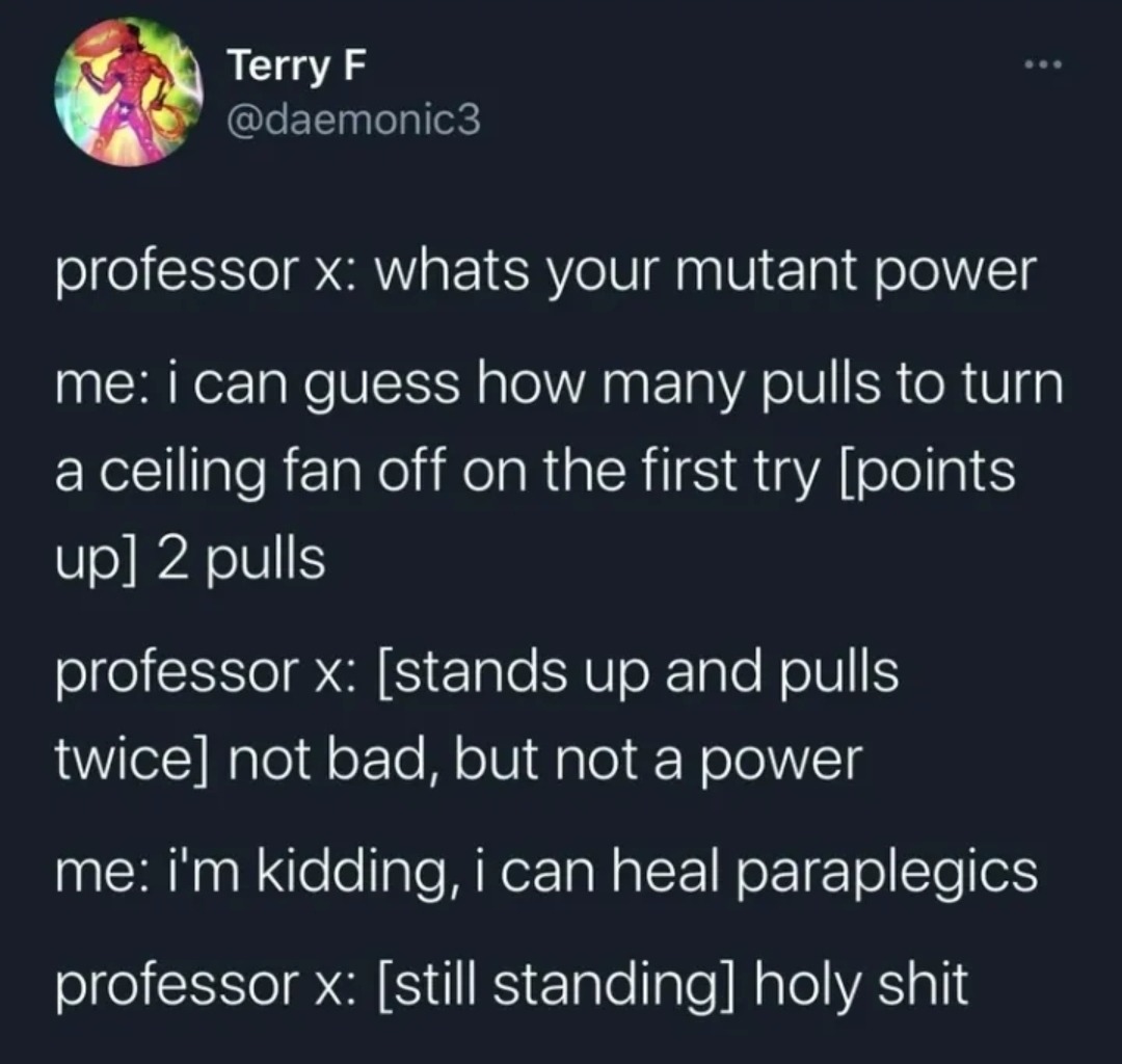 X-Men theme here - meme