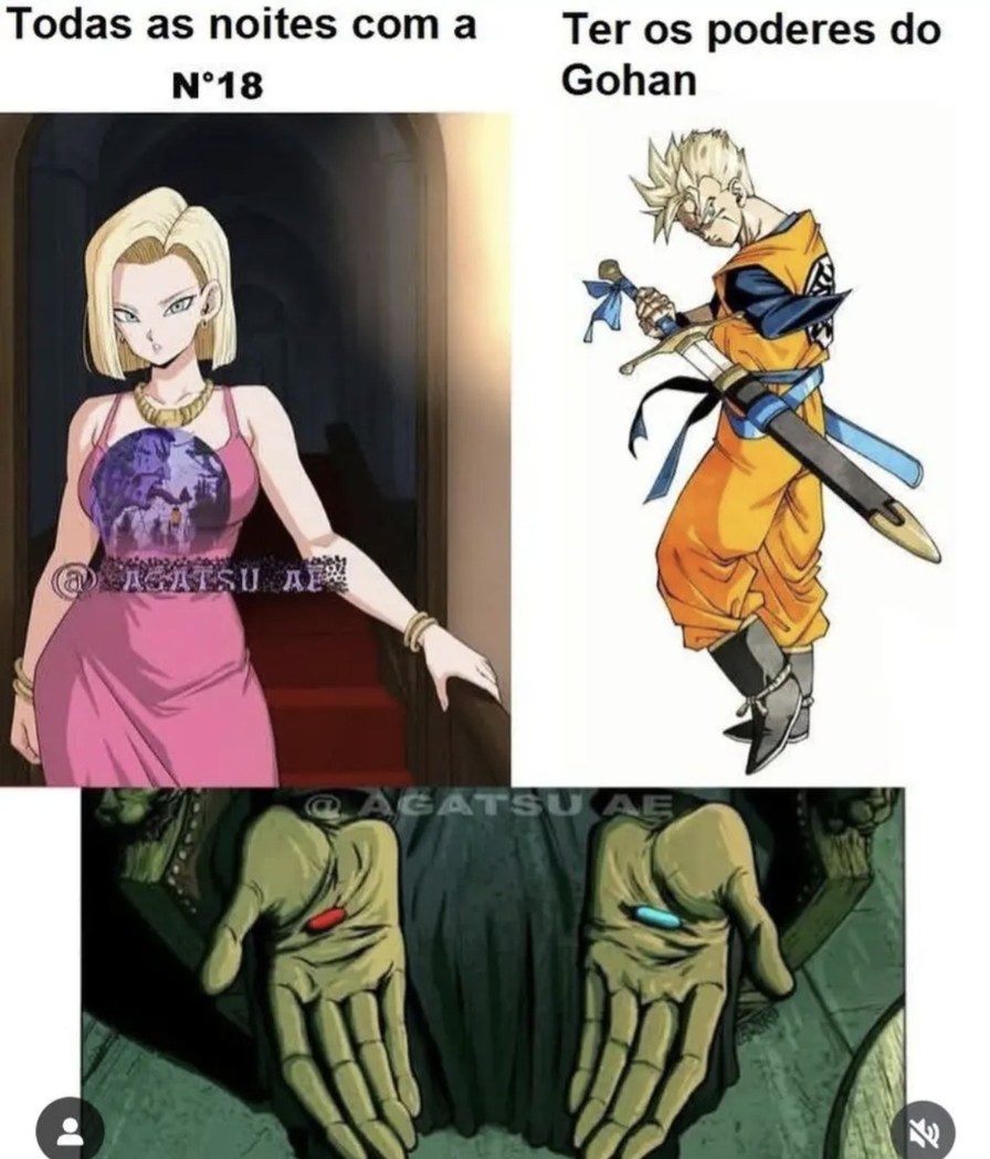 Escolha super difícil - meme